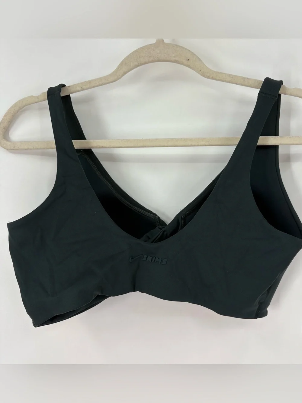 SKIMS Twist Front Plunge Bra Dark Teal Size Large - Picture 4 of 8